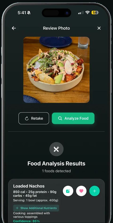 Meal scan
